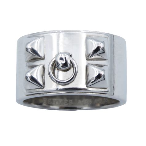 bague hermes collier de chien argent|Bagues Hermès Collier de chien pour Femme .